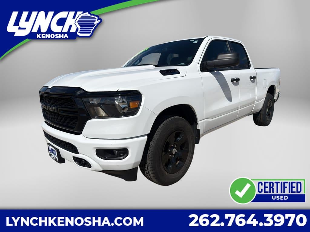 2024 RAM 1500 Tradesman in White — front three-quarter view